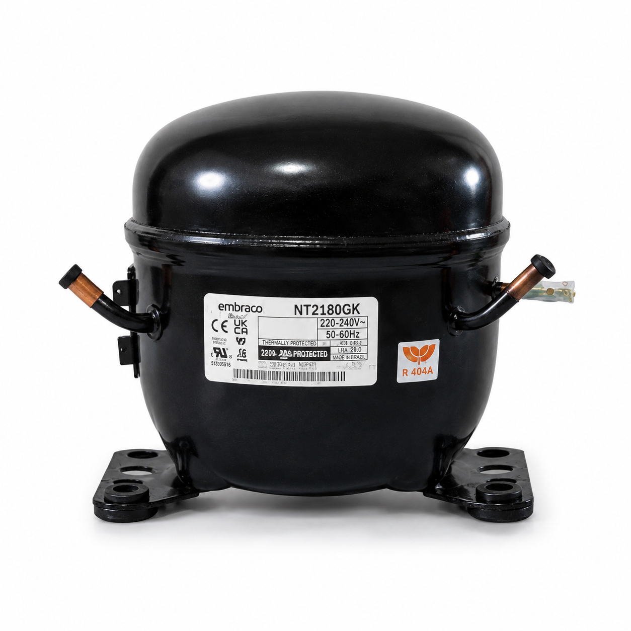 Compressor Embraco NT2180GK R404A 220–240V para refrigeração